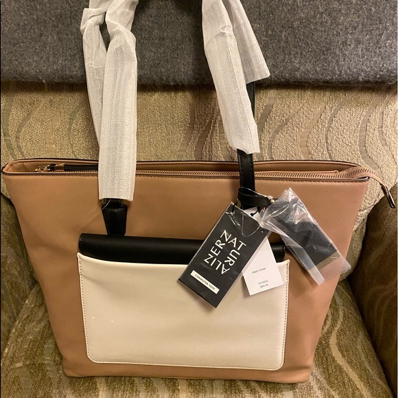 Naturalizer Handbags - Naturalizer Dylana Tote, NWT, tan & black colors